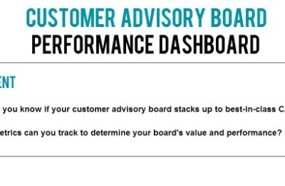 Customer Advisory Board Performance Dashboard