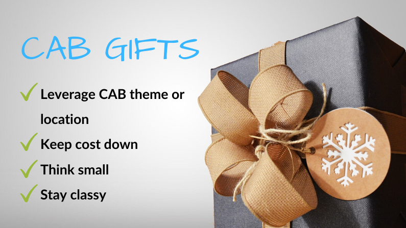 Customer Advisory Board Member Gifts