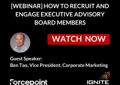 [Webinar] How to Recruit and Engage Executive Advisory Board Members