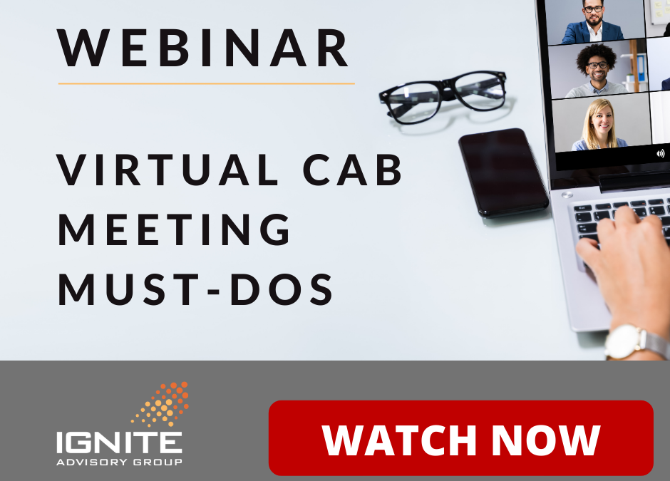 [Webinar On Demand] Customer Advisory Board Planning for 2021: Virtual CAB Meeting Best Practices, Tips, Ideas and Must-Dos