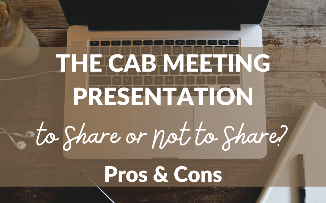 Providing Customer Advisory Board Meeting Presentations: Pros and Cons to Consider