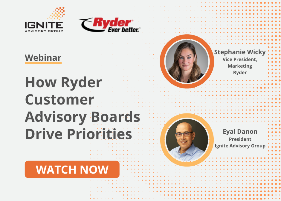 [Webinar on Demand] How Ryder Customer Advisory Boards Drive Priorities