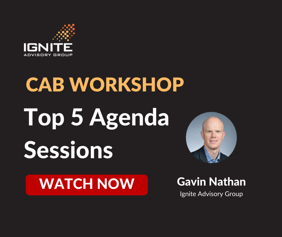 CAB Workshop: Top 5 Innovative Agenda Sessions