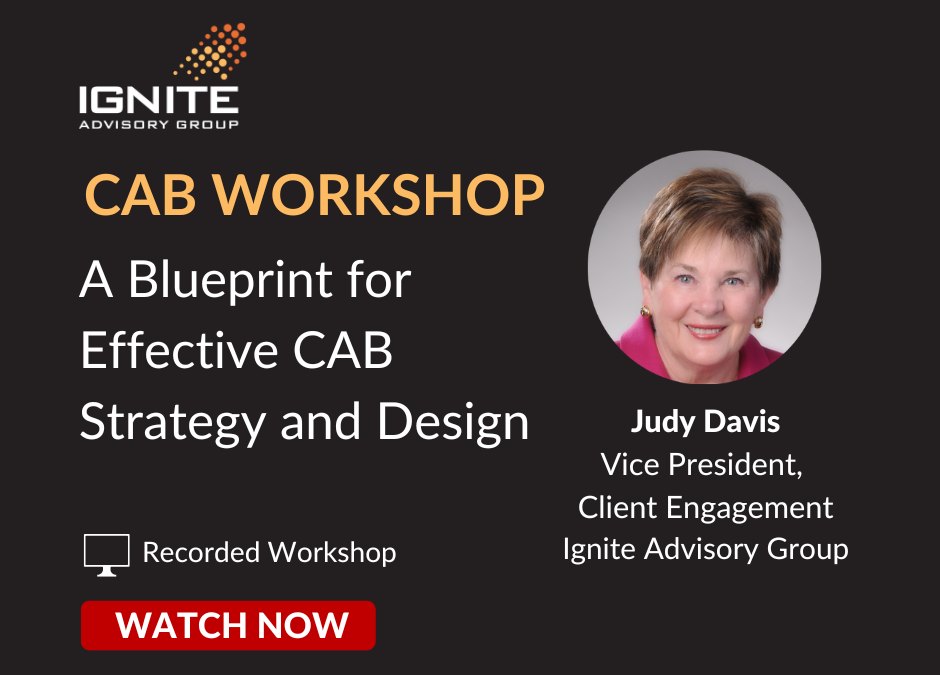 [CAB WORKSHOP] A Blueprint for Effective CAB Strategy and Design