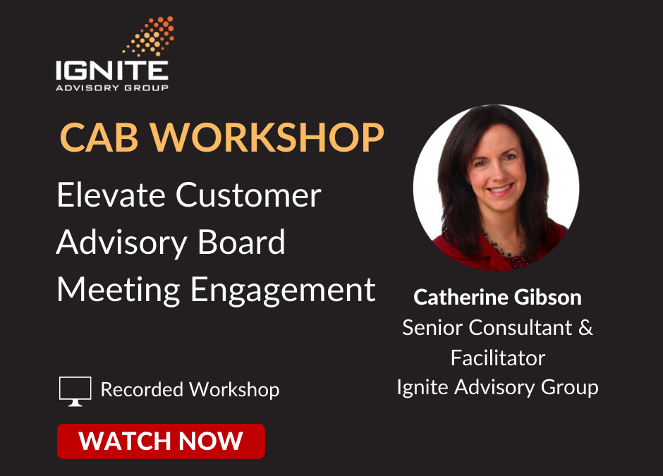 [CAB WORKSHOP] Elevate Customer Advisory Board  Meeting Engagement